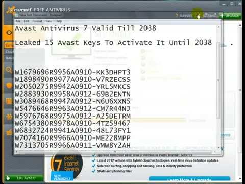 Avast internet security 7 crack activation code free download 2018