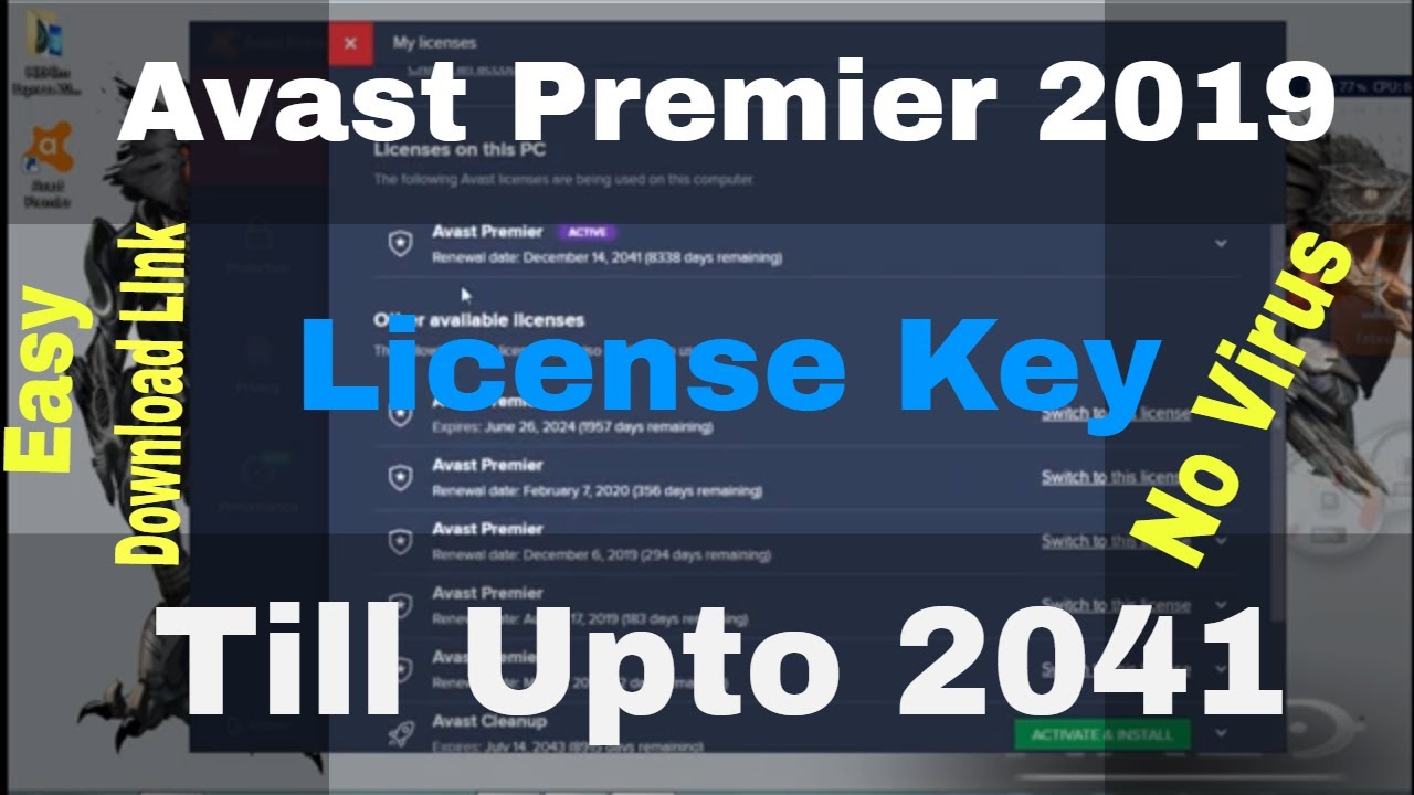 avast pro antivirus license key 2015 2038